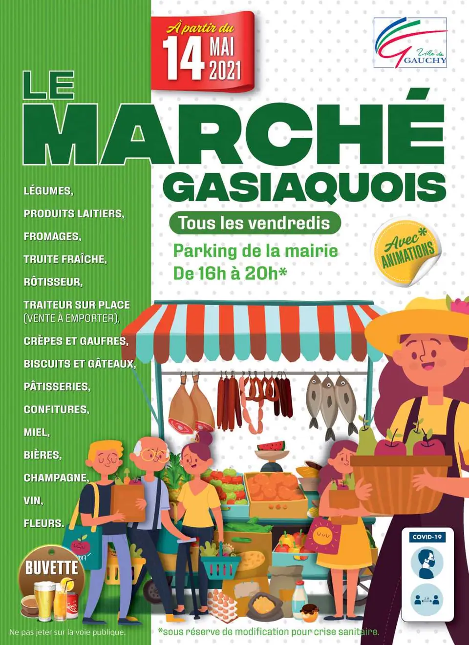 Marché Gasiaquois à Gauchy (02)