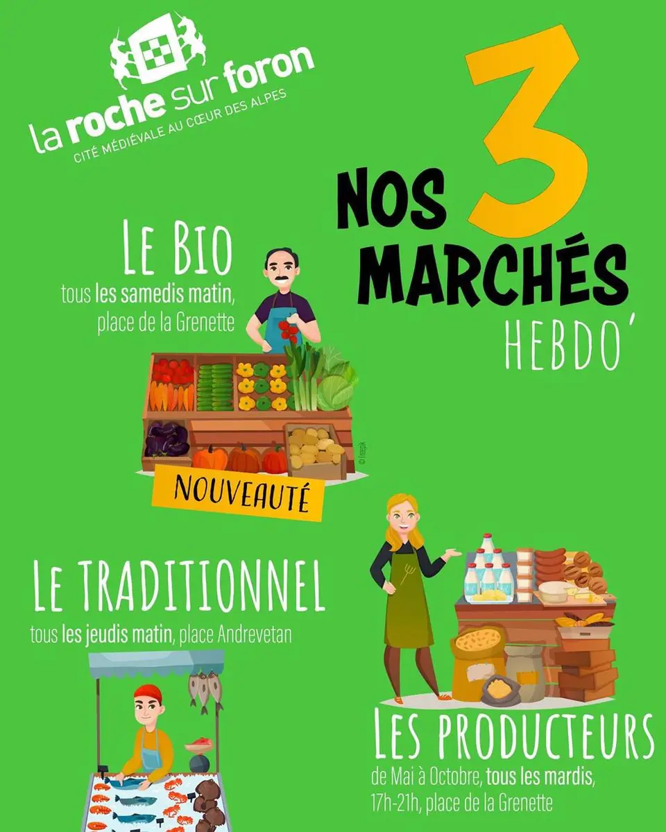 Marché BIO à La Roche-sur-Foron (74)