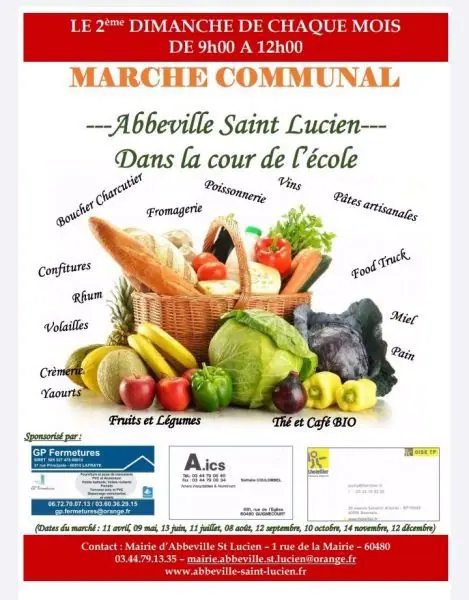 Marché du Centre à Abbeville-Saint-Lucien (60)