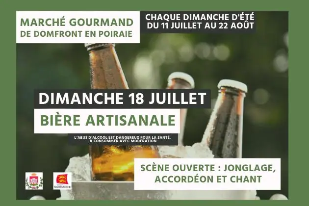 Marché estival gourmand à Domfront en Poiraie (61)