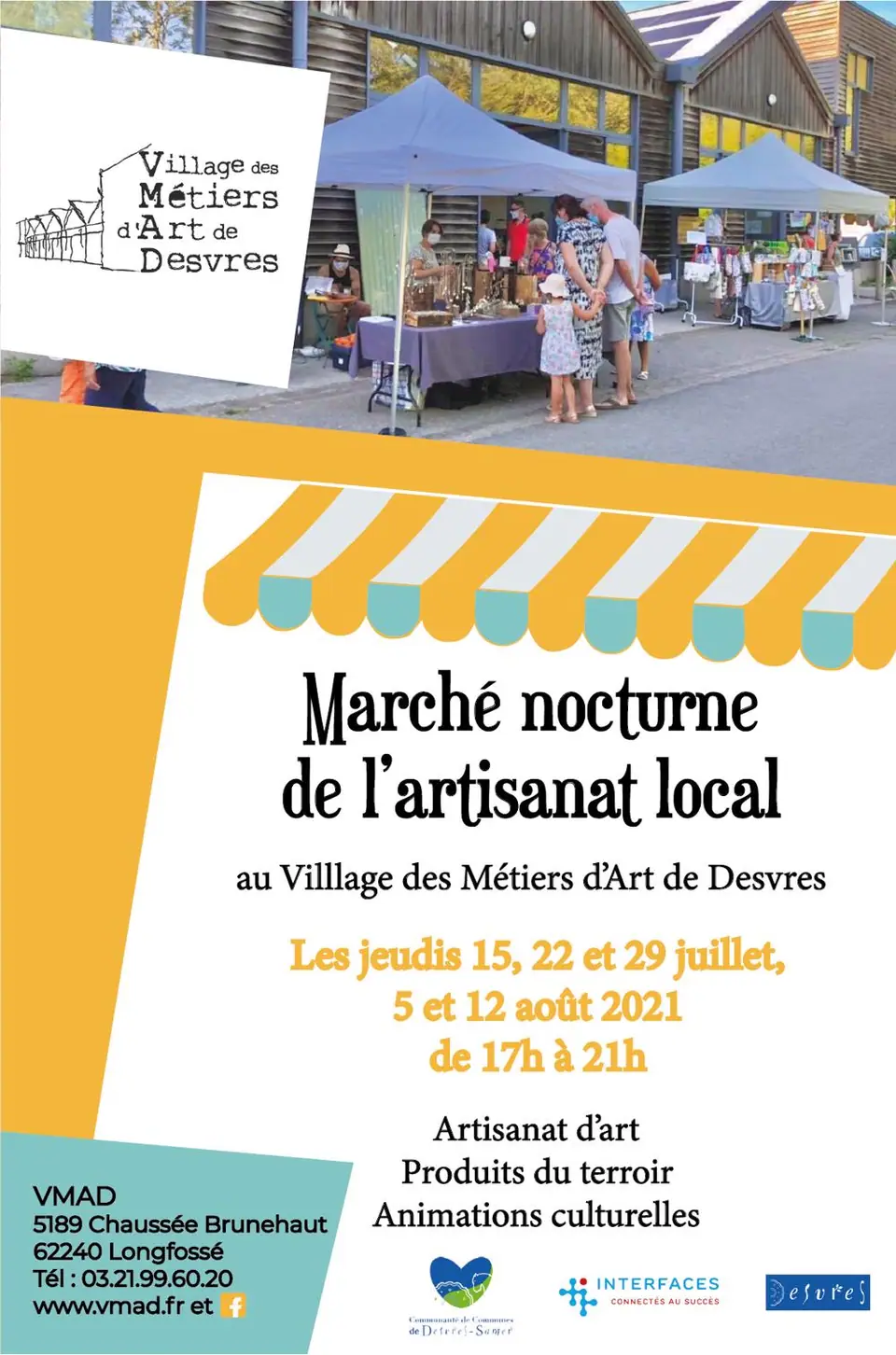 Marché estival de l'artisanat à Longfossé (62)