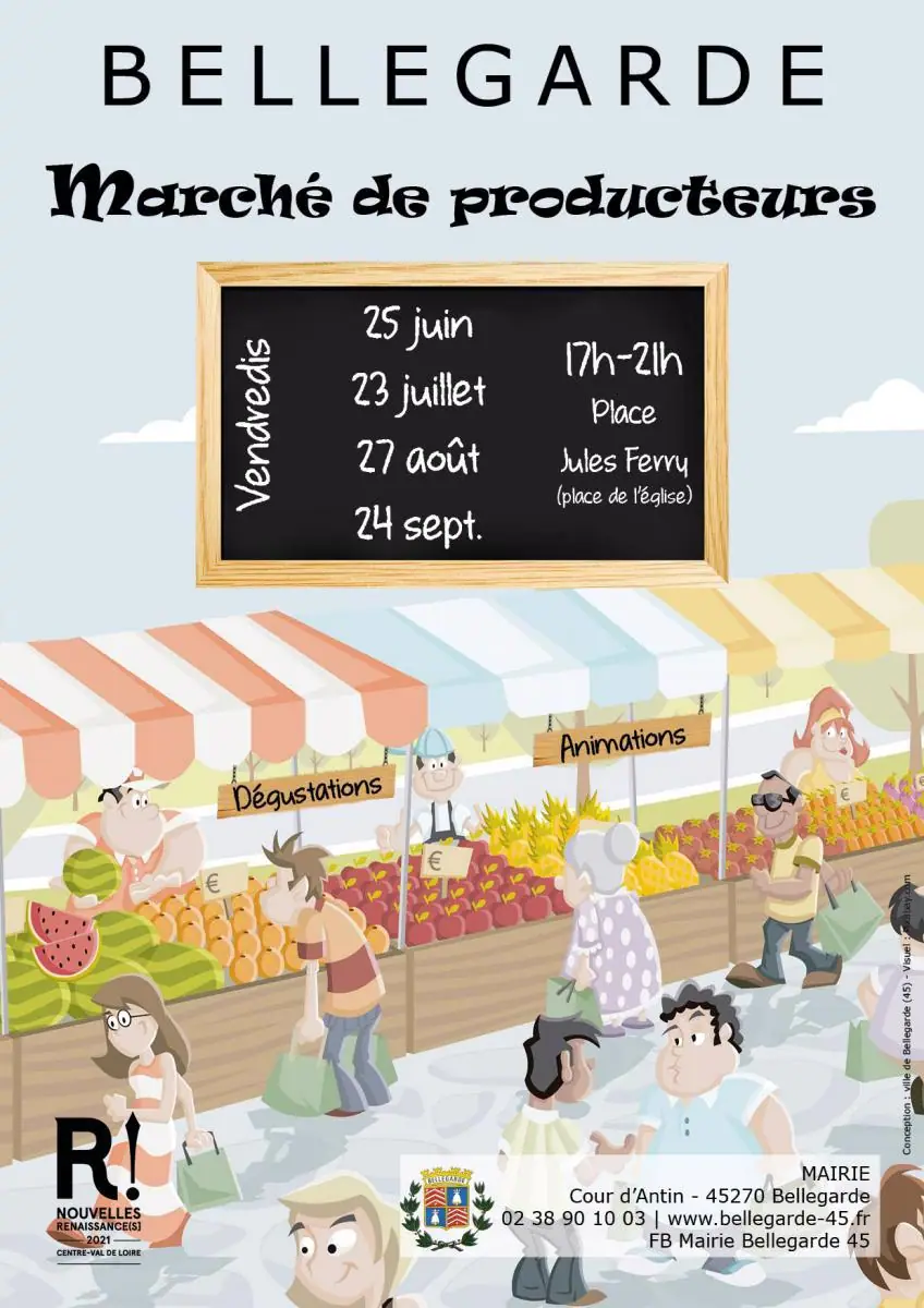 Marché de producteurs à Bellegarde-du-Loiret (45)