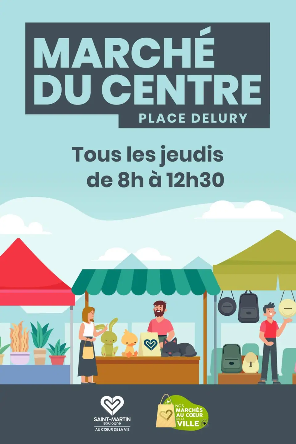 Marché du Centre à Saint-Martin-Boulogne (62)