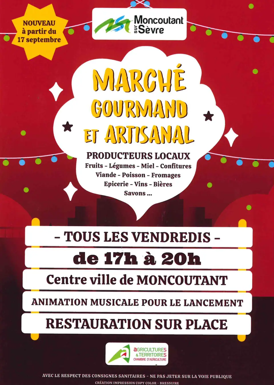 Marché du Centre à Moncoutant-sur-Sèvre (79)