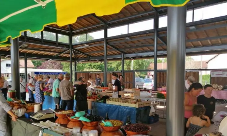 Marché de la Halle à Saint-Julien-en-Born (40)