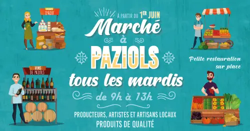 Marché de producteurs à Paziols (11)