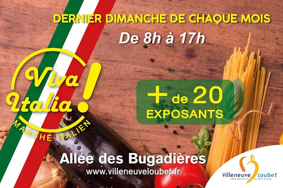 Marché Italien à Villeneuve-Loubet (06)