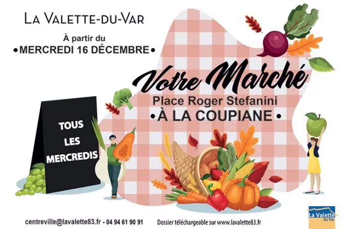 Marché de la Coupiane à La Valette-du-Var (83)