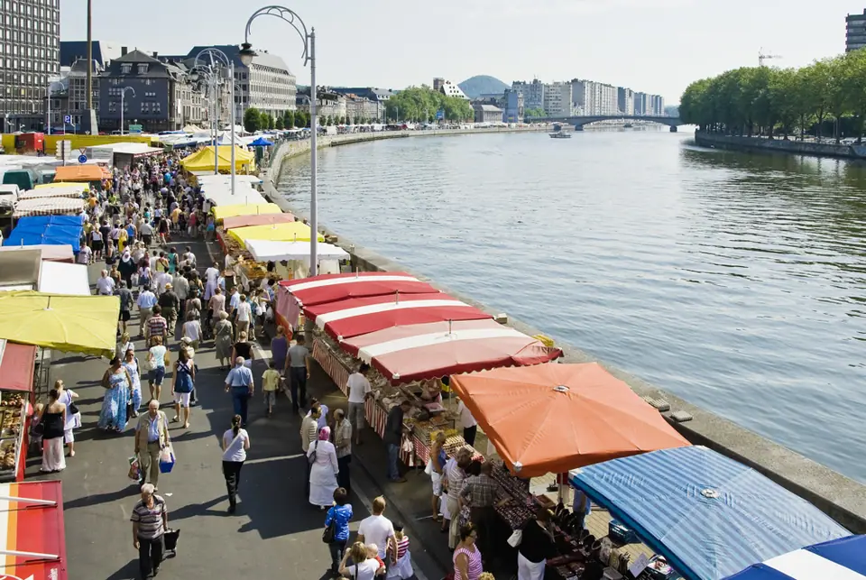 Marché de la Batte à Liège (Belgique)