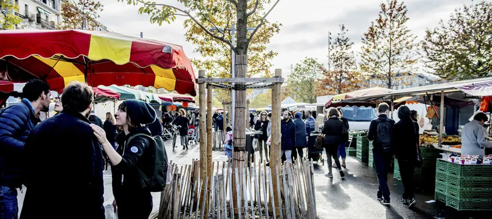 Marché de Plainpalais à Genève (Suisse)