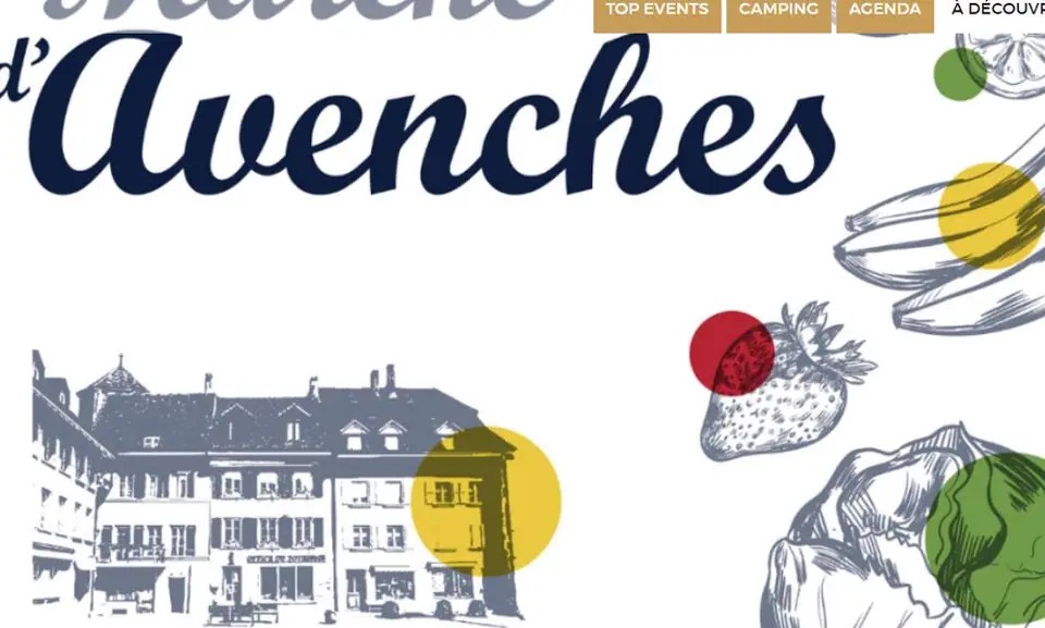 Marché du Centre à Avenches (Suisse)