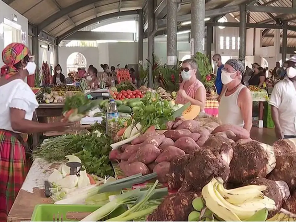 Marché couvert au François (972)