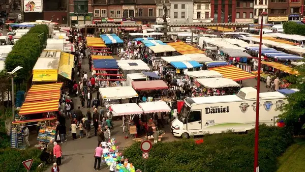 Marché du Centre à Seraing (Belgique)