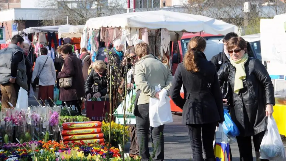 Marché du Centre à Fléron (Belgique)