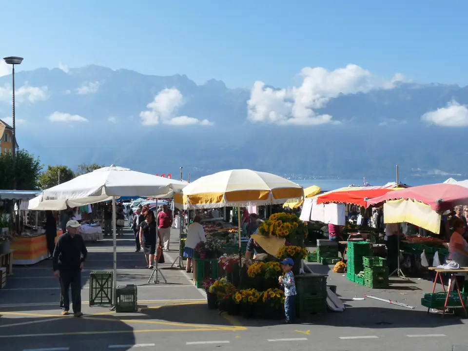 Marché du Centre à Vevey (Suisse)