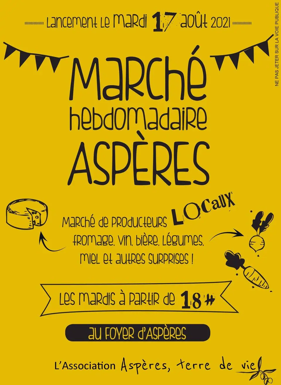 Marché de producteurs à Aspères (30)