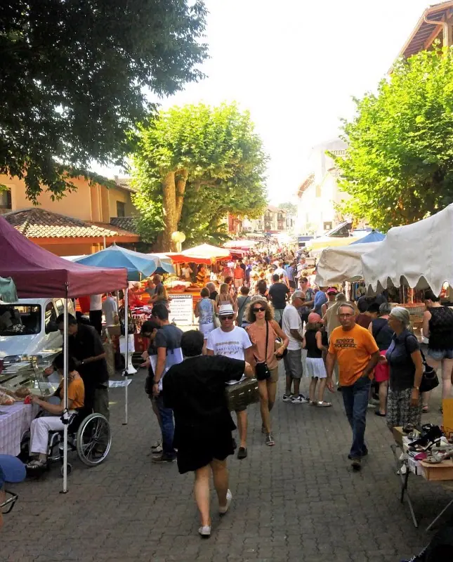 Marché du centre à Barbotan les Thermes (32)