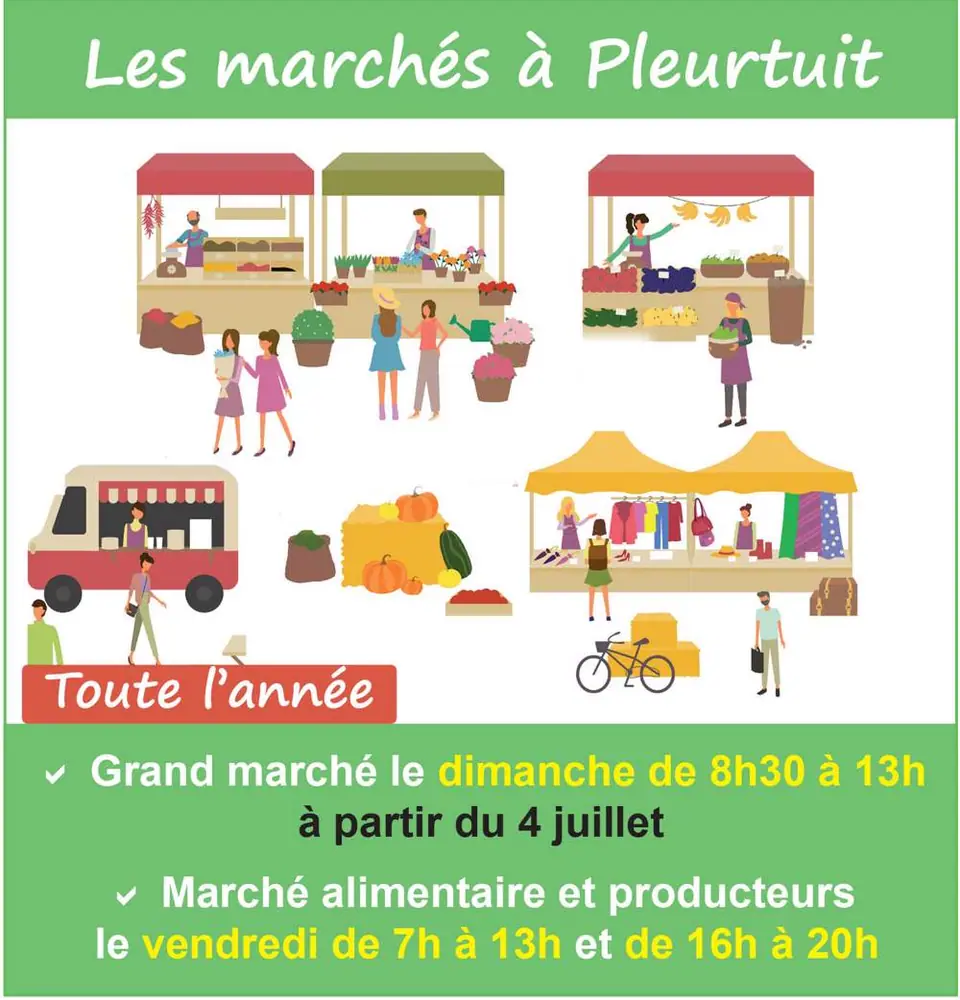 Marché des producteurs à Pleurtuit (35)