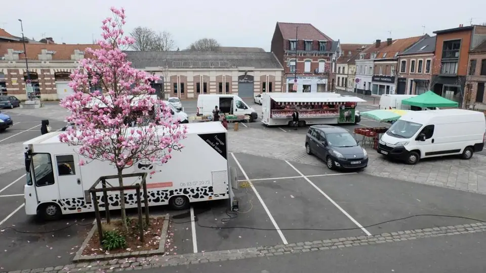 Marché Place Blondeau à Haubourdin (59)