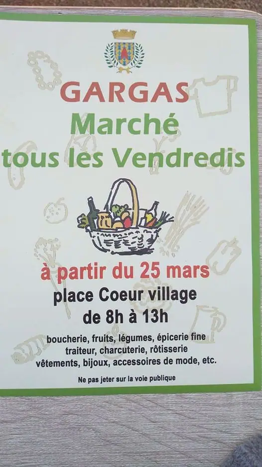 Marché du Centre à Gargas (84)