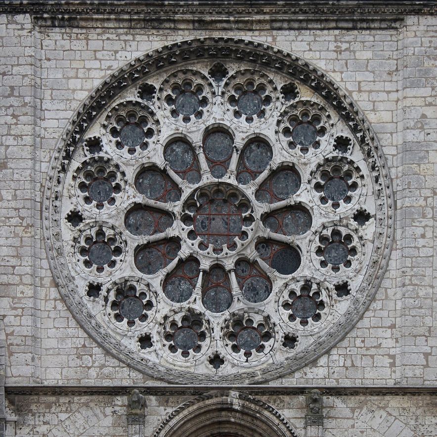 La rosace ouest de la cathédrale de Chartres