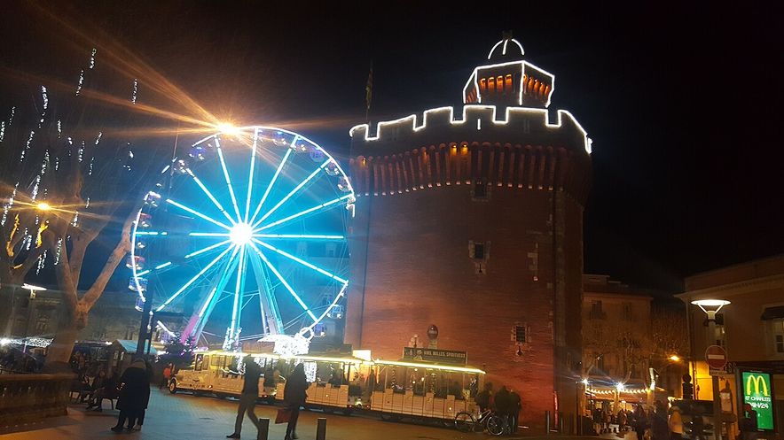 Le Castillet de Perpignan à Noël